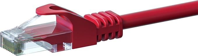 Danicom CAT6 UTP patchkabel - 2 meter rood - CCA - netwerkkabel - internetkabel - UTP kabel - RJ45 - 1000 mbit/s