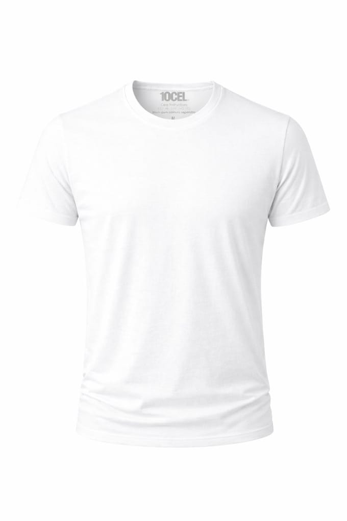 10Cel T-shirt - Tencel Heren ondershirt - ronde hals - Wit / M
