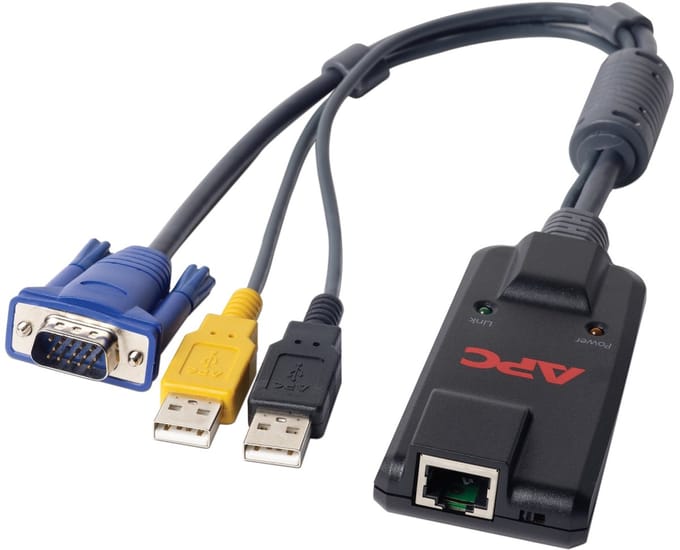 APC KVM-USBVMCAC toetsenbord-video-muis (kvm) kabel Zwart