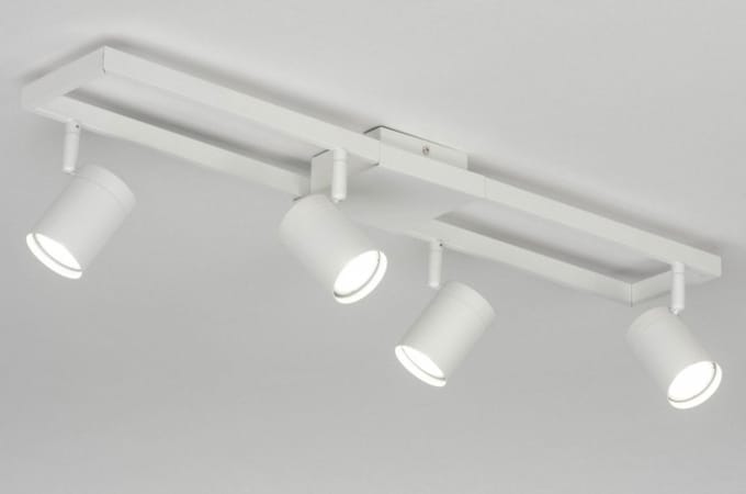 Lumidora Opbouwspot 73329 - MASON - 4 Lichts - GU10 - Wit - Metaal
