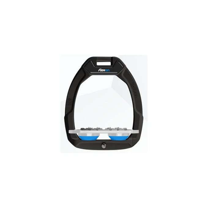 Veiligheidssportbeugels Plat Ultra Grip Zwart/Grijs/Blauw Flex-On Safe-On