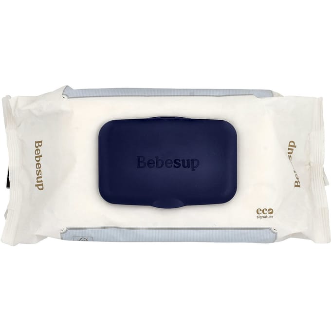 Lingettes pour bébé Bebesup, Signature Bleu Eco, 70 lingettes blue