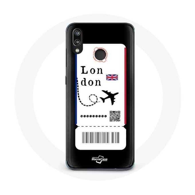 Hoesje voor Huawei P20 Lite Londen vliegticket