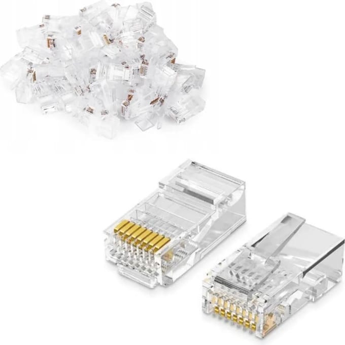 50 dubbele capaciteit RJ45 RJ45 RJ-45 connector (50 apart)