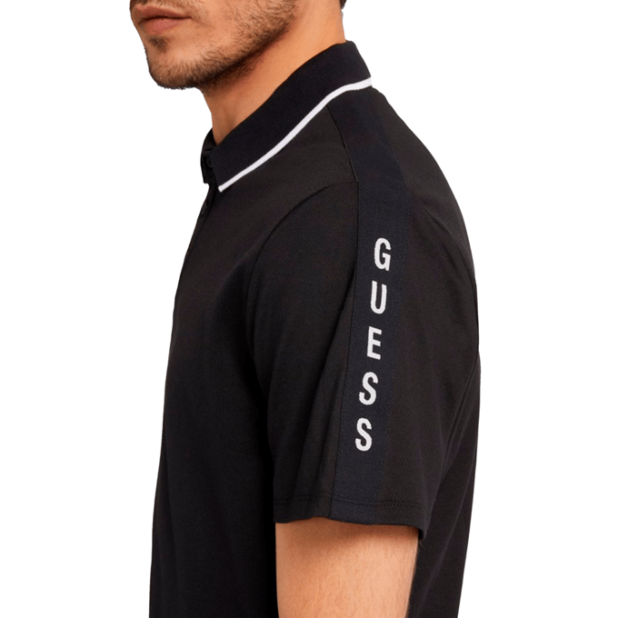 Guess heren poloshirt met piquétape en korte mouwen