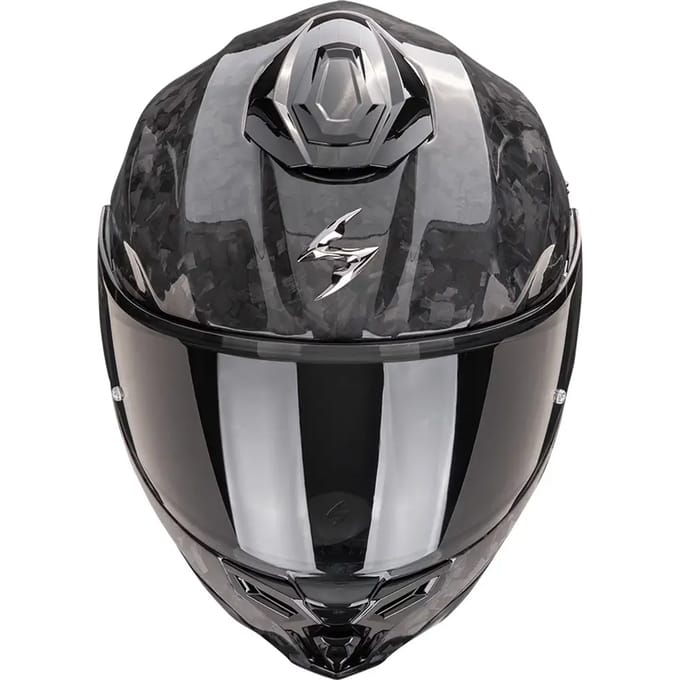 Volle motorhelm Scorpion Exo-1500 Carbon Solid Onyx