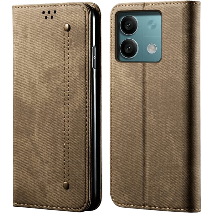 CaseBody Xiaomi Redmi Note 13 5G Denim Bookcase Bruin