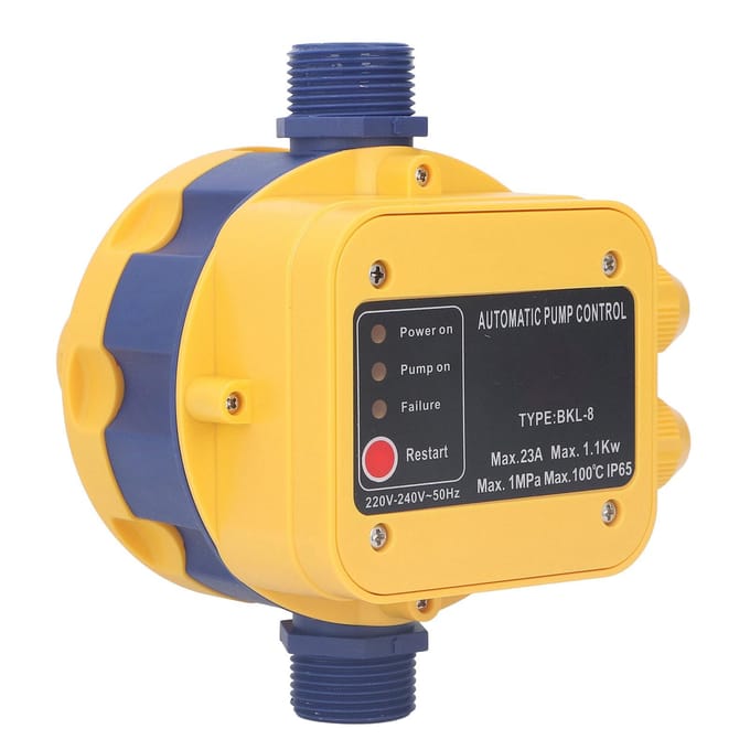 Automatische Waterpomp Controller Elektronische Drukschakelaar 145PSI Instelbare Tekortbeveiliging