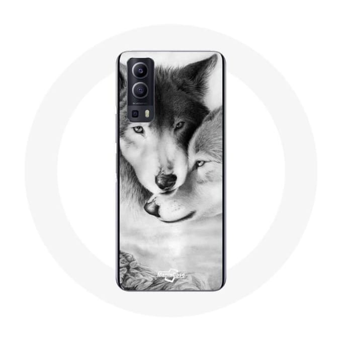Vivo Y72 Wolf Duo dierenhoesje
