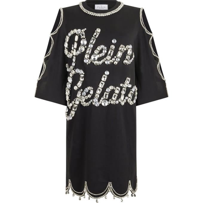 Mini T-Shirt Dress Crystal Waves
