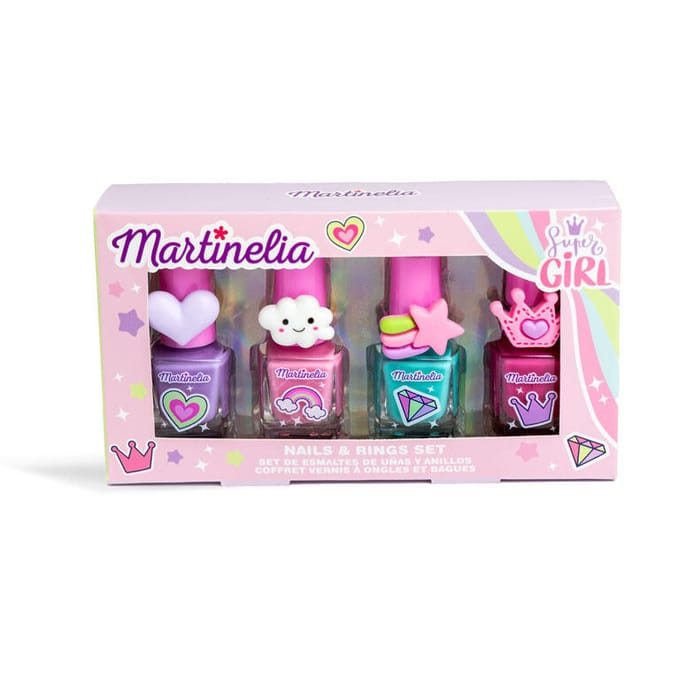 Nagellak en Ringenset Voor Kinderen Martinelia Mix 4X5 Ml
