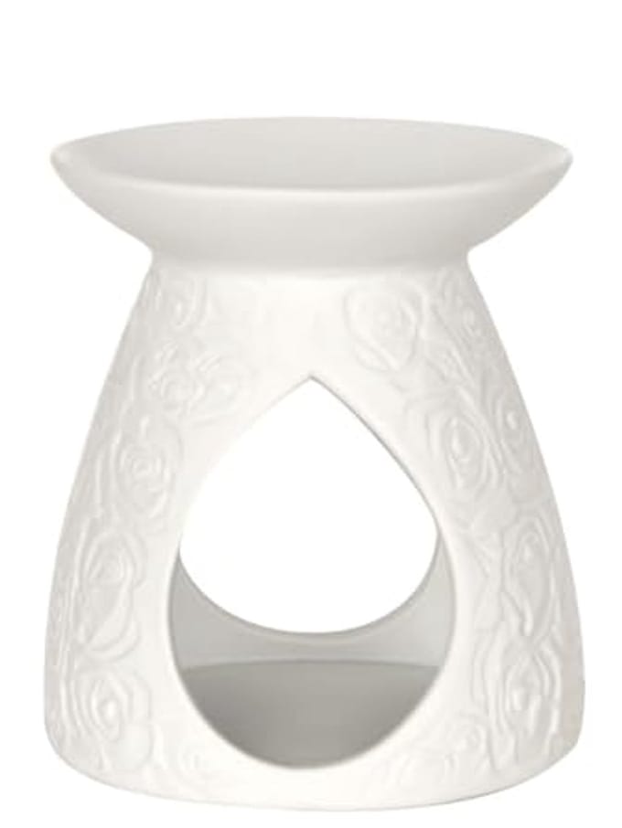Elegante geurbrander met rozenmotief voor geurverspreiding
