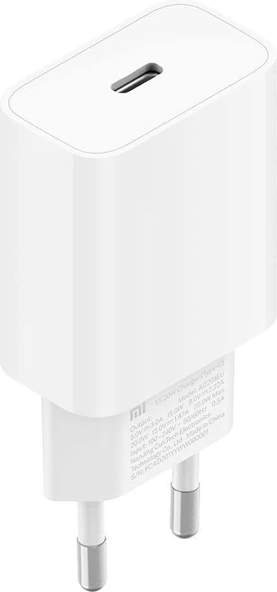 Xiaomi 20 W USB-C-snellader met stroomlevering, wit
