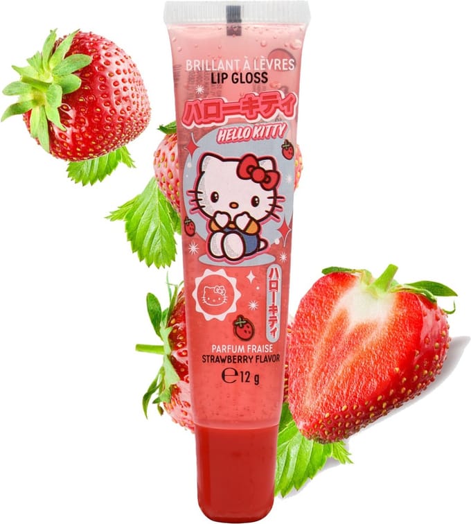 Take Care Hello Kitty Lipgloss - Vegan - Aardbei & Ananas - 16g