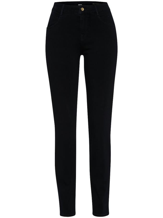 Brax Dames Jeans  Style SHAKIRA CLEAN BLUE BLACK, denim donkerblauw, maat 44K