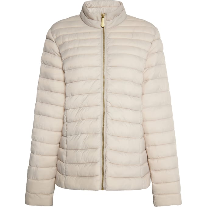 Faina licht gewatteerd jack Dames lichtbeige