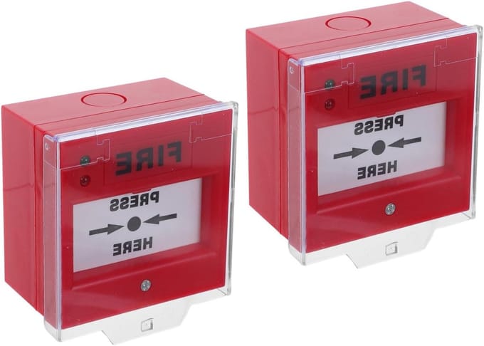 Alarm Knop - Noodknop - Veiligheidssysteem - Handmatige Reset - 2 Sets - Rood