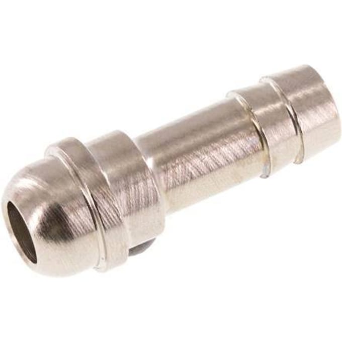 9 mm vernikkeld Messing Slangpilaar zonder Wartelmoer (G3/8'') 14.5mm [5 Stuks]