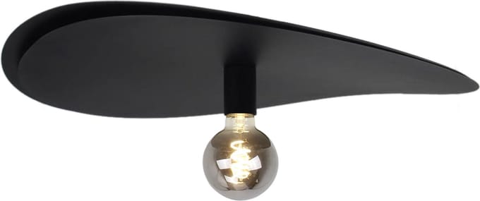 Chericoni Piatto Plafondlamp - 1 lichts - E27 - Zwart