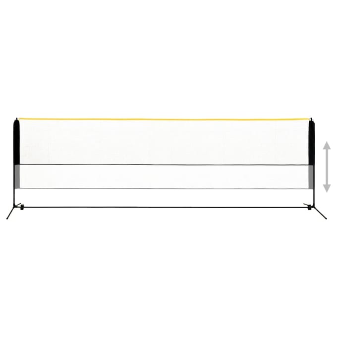 vidaXL - Badmintonnet - verstelbaar - 500x103x94-158 - cm - metaal