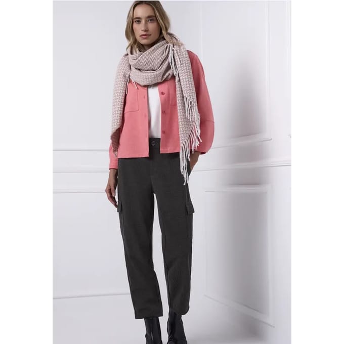 Houndstooth cargo broek