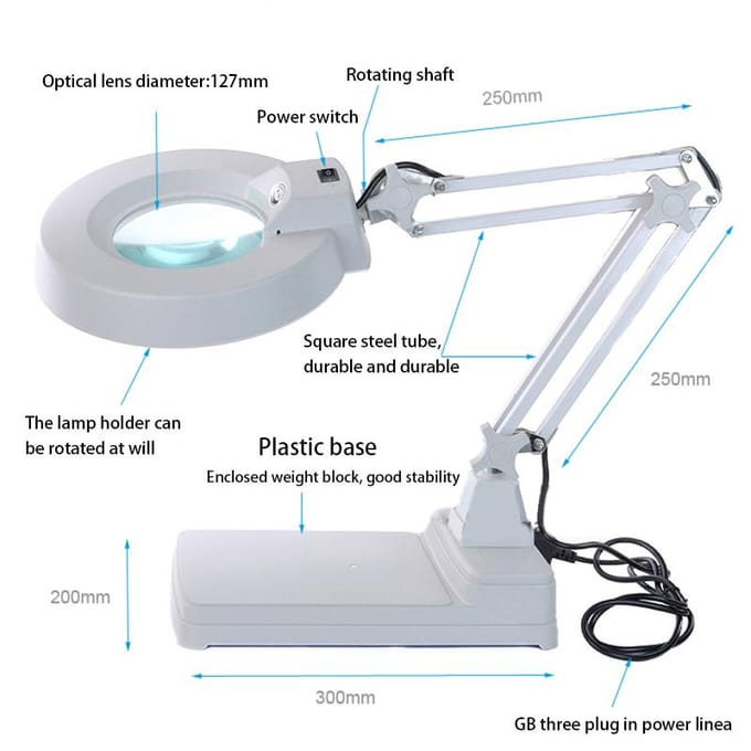 Vergrootglas met Licht Vergrootglas Bureaulamp LED Verlicht Vergrootglas Licht
