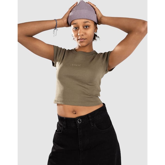 Element Lowcase Crop T-Shirt groen
