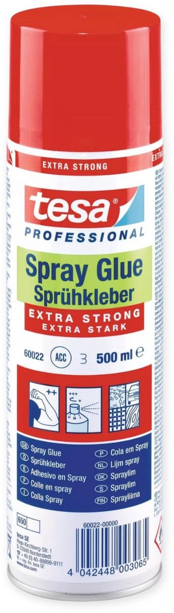 Tesa - Kleefpasta - Super Sterk - Spray - Voor Zware Materialen