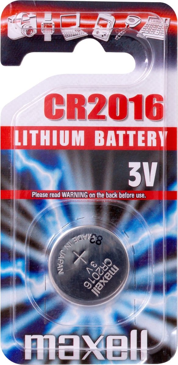 1x Knoopcel batterij Type: CR 2016 • Li (Lithium) 1 Stuks [18740-1]