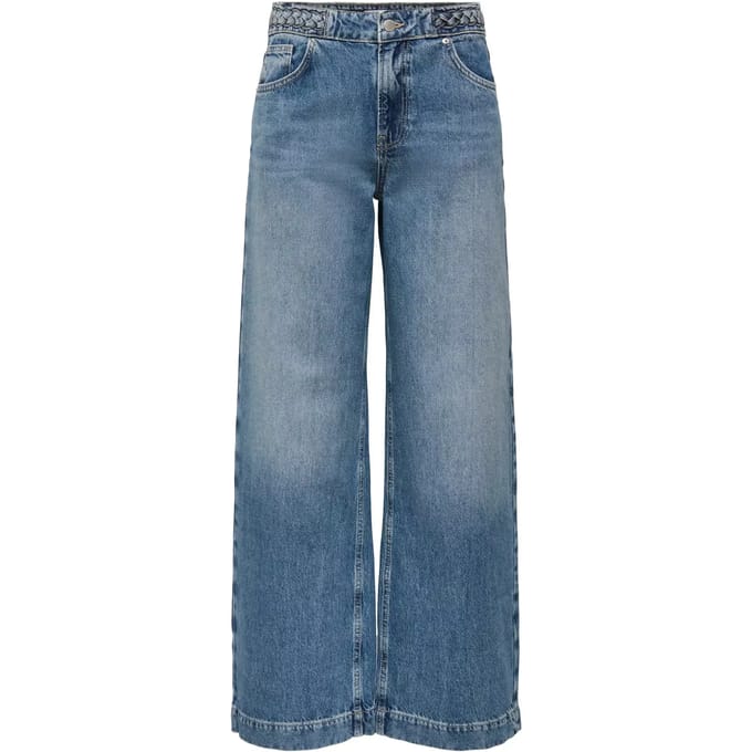 ONLY - ONLHOPE HW BRAIDED WIDE DNM SIK - Meisjes - Jeans