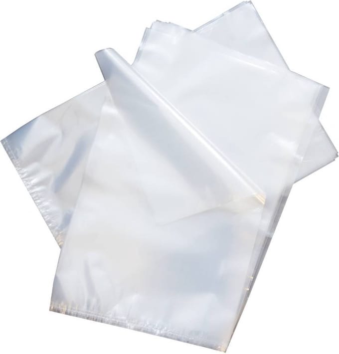 250x plastic zakken LDPE 60x80cm 50my