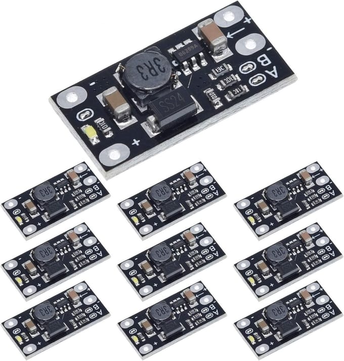 Dailygoody - Mini Boost Module - DC DC Step Up Converter - 10 stuks - Voedingsmodule voor Elektronica - Universieel voor 3,7V naar 12V