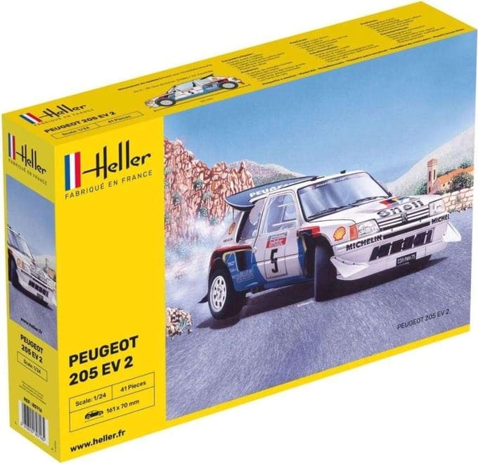 Heller Modelbouwpakket Auto - 80716 Peugot 205 EV 2 Plastic - 1:24 - Modelbouw