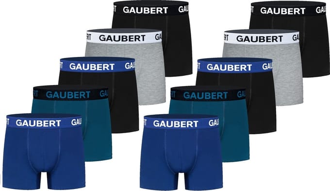 Gaubert - Heren Boxershorts 10-Pack - Multicolor - premium katoen - Maat L