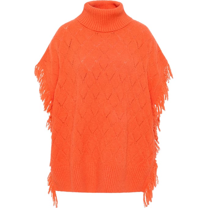 IZIA gebreide poncho gaya