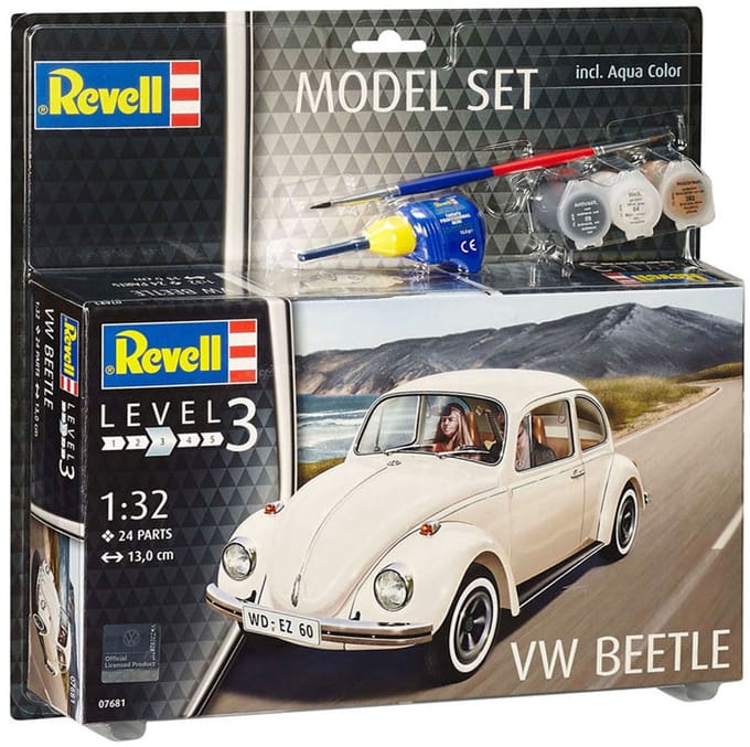 Revell Modelbouwpakket Auto - 67681 Volkswagen VW Beetle Car - Model Set Plastic - 1:32 - Modelbouw