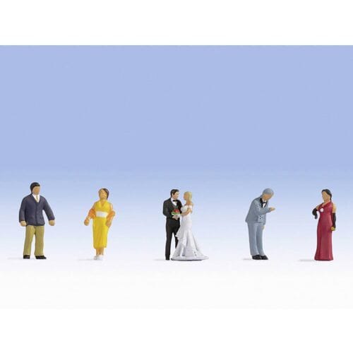 NOCH 0012861 H0 Bruiloft figuren Kant-en-klare module, Scène met geluid
