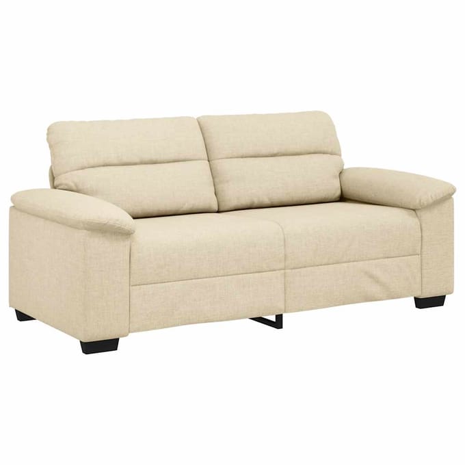 vidaXL - 2-zitsbank - crème - 180x81x84 - cm - stof