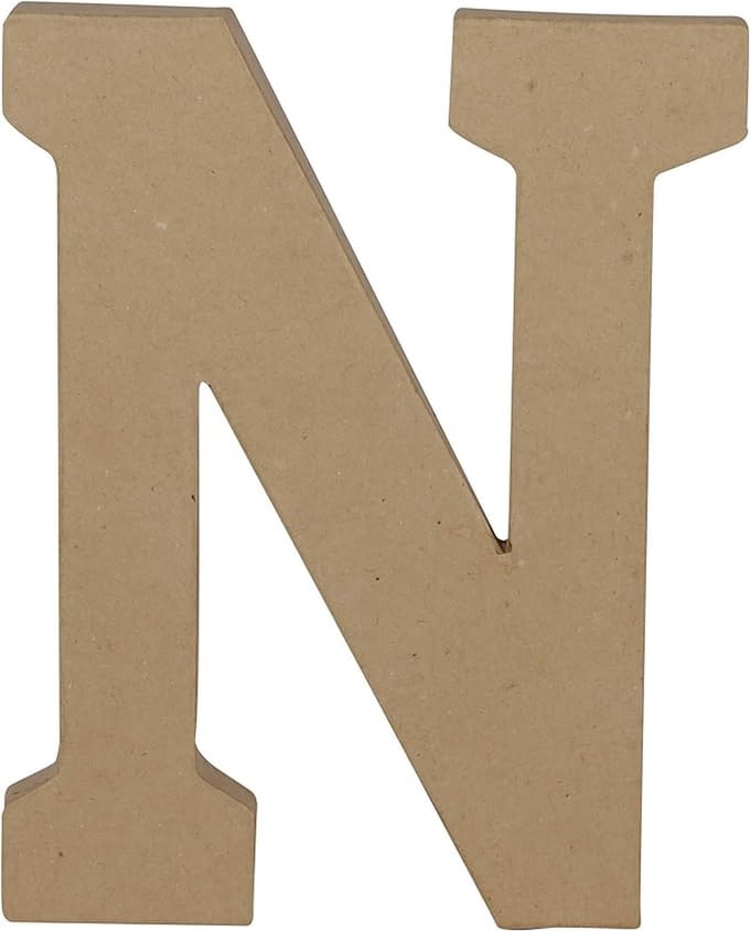 Decopatch Letter - 20 cm - Papier marche - Letter N