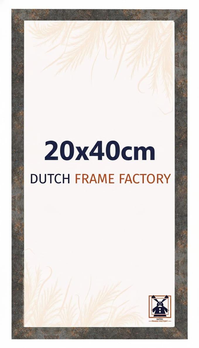 Fotolijst 20x40 cm - MDF - Geoxideerd Metaal - Benno