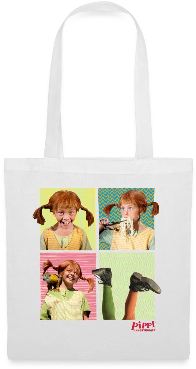 Pippi Langkous Portretten Van Pippi Tas Van Stof Schoudertas