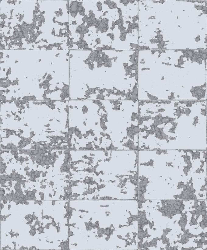 Hexagone tegel grijs/zilver steen (vliesbehang, zilver)