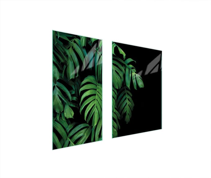 TMK ArtDeko Serie - Snijplank - 75x52 cm - Veelkleurig - Monstera Design