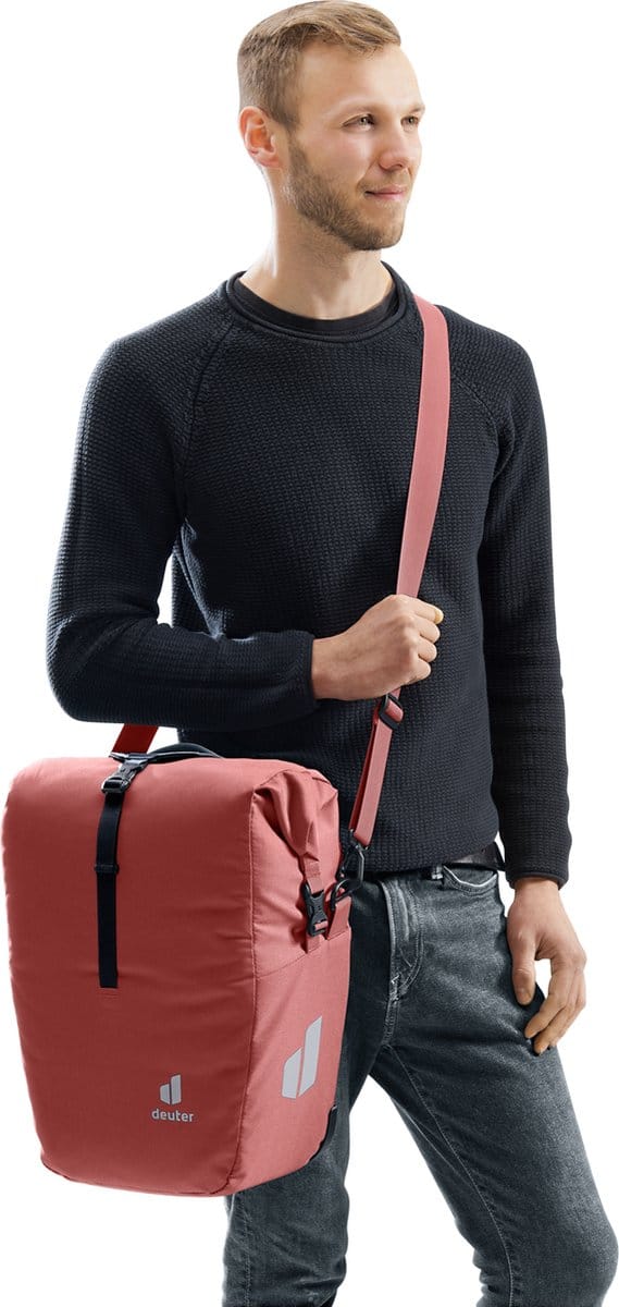 deuter fietstas Valbona Pannier Bag 20 + 5 Redwood bruine