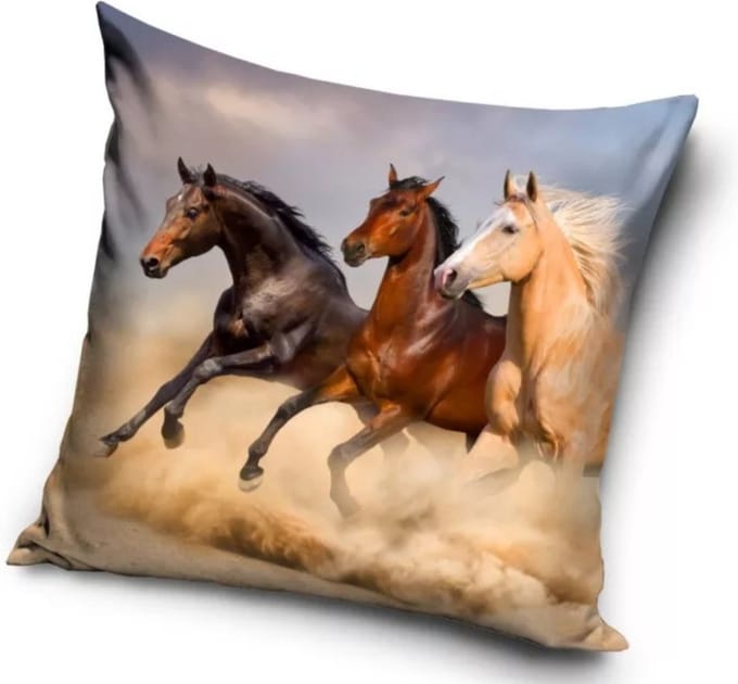 Paarden - Sierkussenhoes - 40 x 40 cm