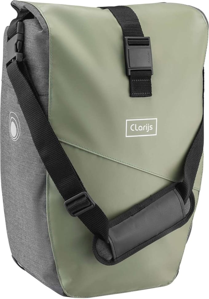 Clarijs fietstas enkel Solobag 24L olijf/grijs