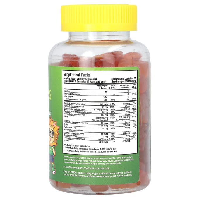 Noor Vitamins, kindergummies, compleet, 90 gummies