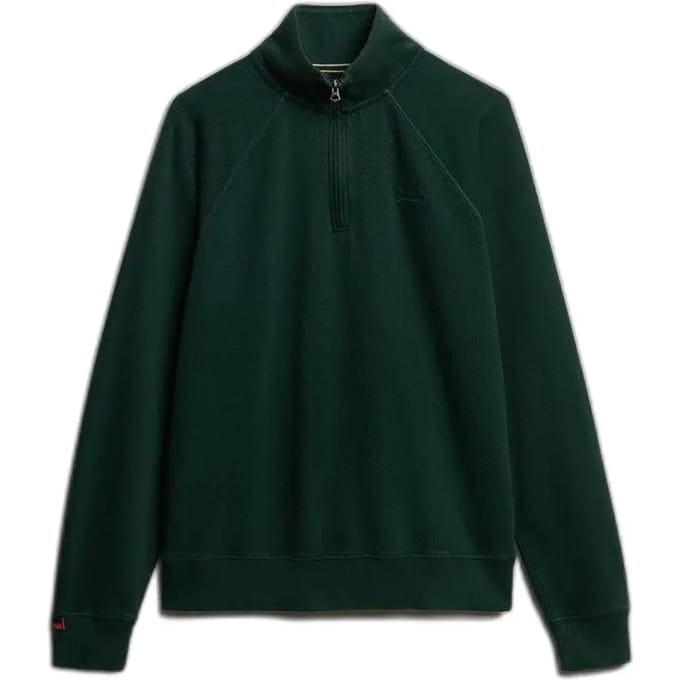 Treklogo met Tunisische kraag en raglanmouwen Superdry Essential