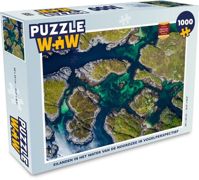 Puzzel Eilanden in het water van de Noordzee - Legpuzzel - Puzzel 1000 stukjes volwassenen