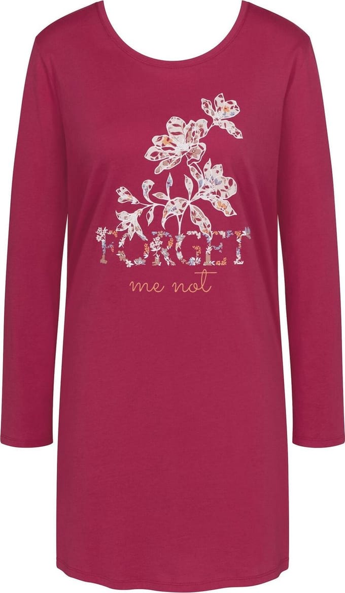 Triumph Nightdresses NDK 02 LSL X Vrouwen Nachthemd - RASPBERRY WINE - Maat 36